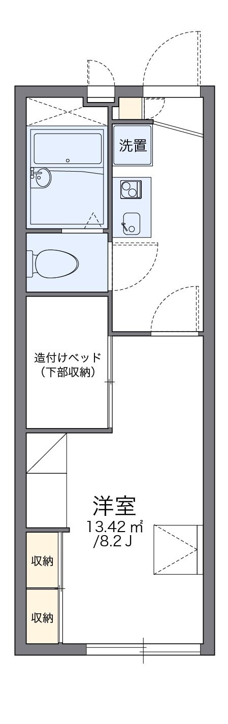 レオパレスコンフォールIIの物件間取画像