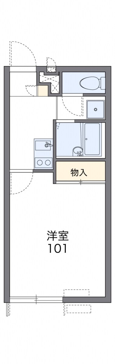 レオパレスＤＥＤＯの物件間取画像