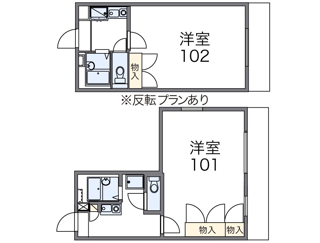 レオパレスフローラの物件間取画像