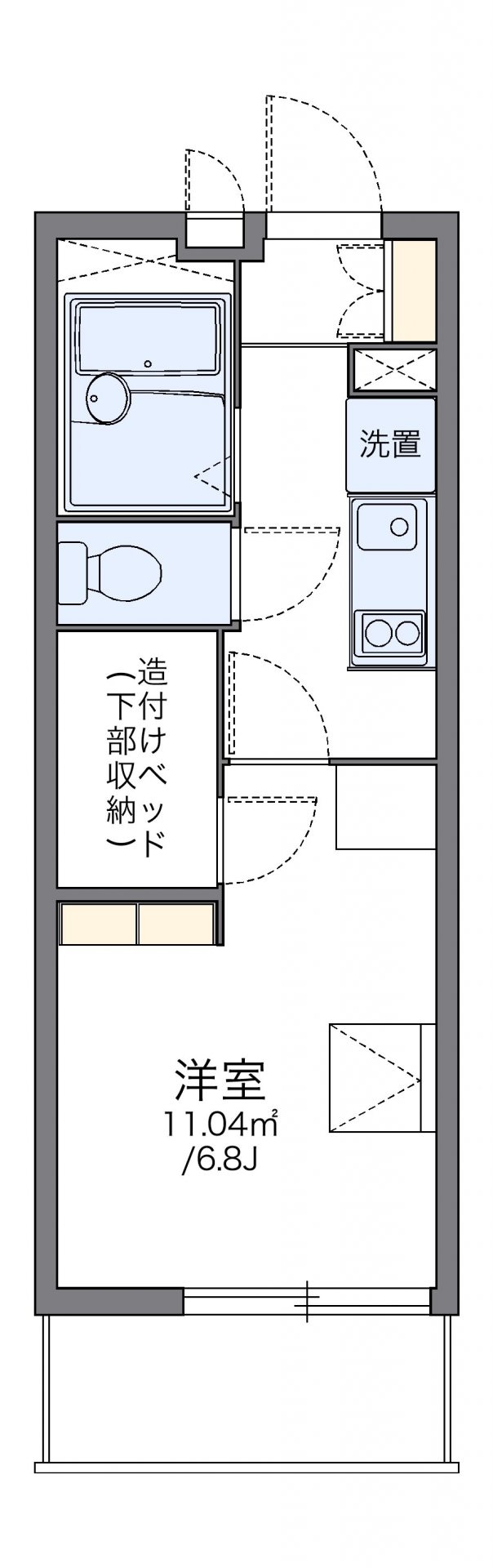 レオパレス大弥の物件間取画像