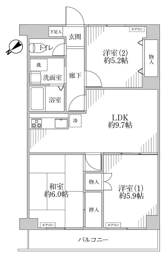 ファミール西葛西の物件間取画像