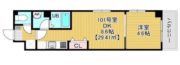 Ｖｉｓｔａ稲毛（ヴィスタ）の物件間取画像