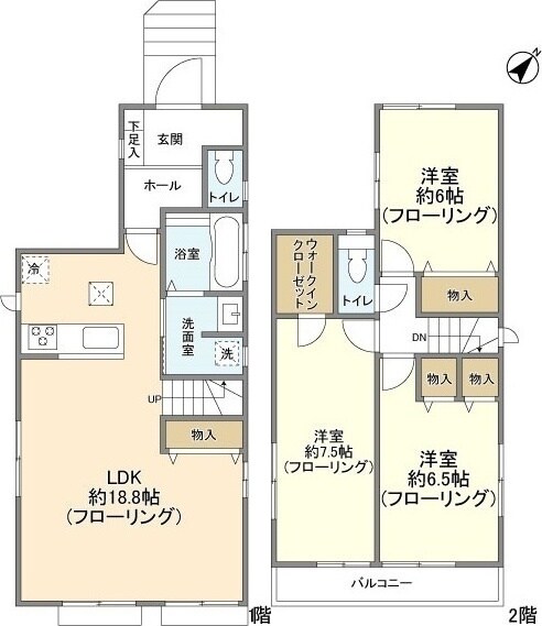 Kolet千葉宮野木#04の物件間取画像