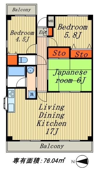 ラフィーネ八千代の物件間取画像