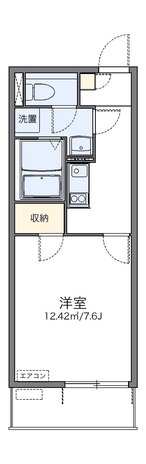 レオネクストフェルゼ津田沼の物件間取画像