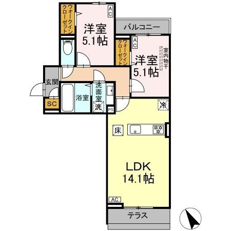 ｙａｍａｊｕの物件間取画像