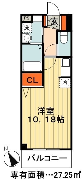 クレメント椿の物件間取画像