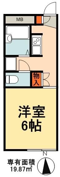 レオパレスパルフェの物件間取画像