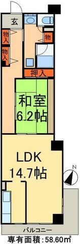 松戸駅前ハイツの物件間取画像