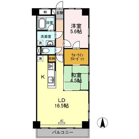 ハイフラットワンの物件内観写真