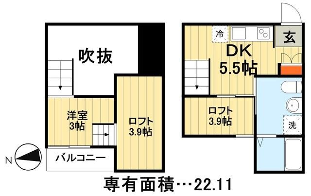 プランドール東千葉の物件間取画像