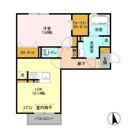 サンハイツカサハラの物件間取画像