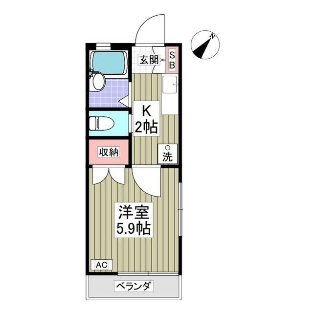 鈴木ハイムの物件間取画像