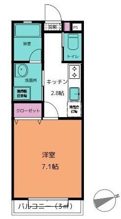 アフェット稲毛V(アフェットイナゲファイブ)の物件間取画像