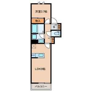 エキューム登戸の物件間取画像