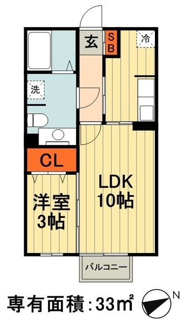 ヴェルドミール２の物件間取画像