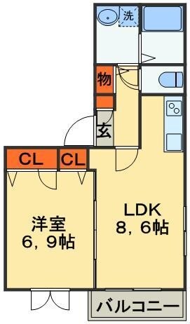 エクセルシオ３の物件間取画像