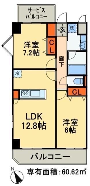 サンパティークの物件間取画像