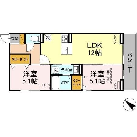 D-ROOM新宿I-Bの物件間取画像