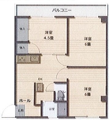 サンライズ都賀の物件間取画像