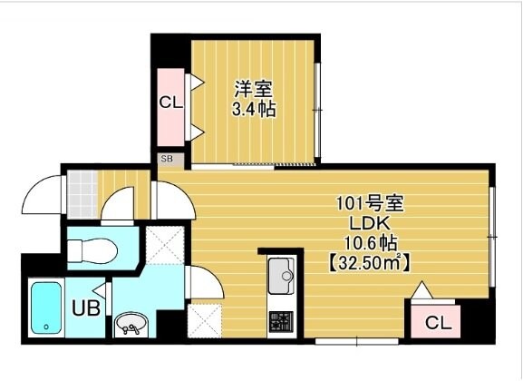 ベルテ千葉中央の物件間取画像