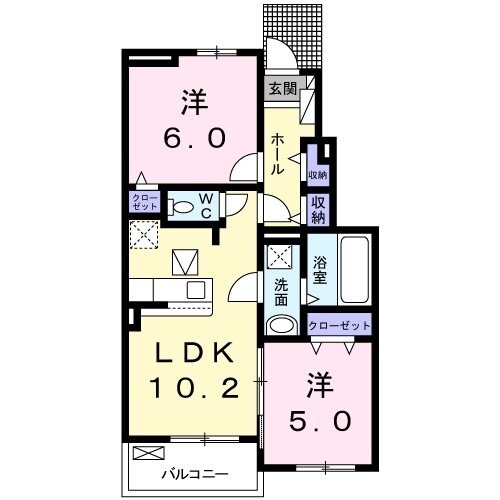 ミルフィーユの物件間取画像