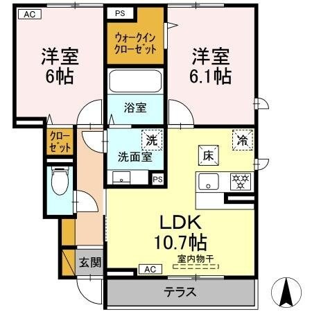 リンカーン源の物件間取画像