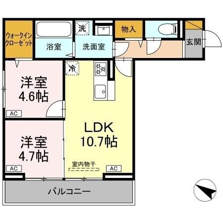 アヴァンスコート参番館の物件間取画像