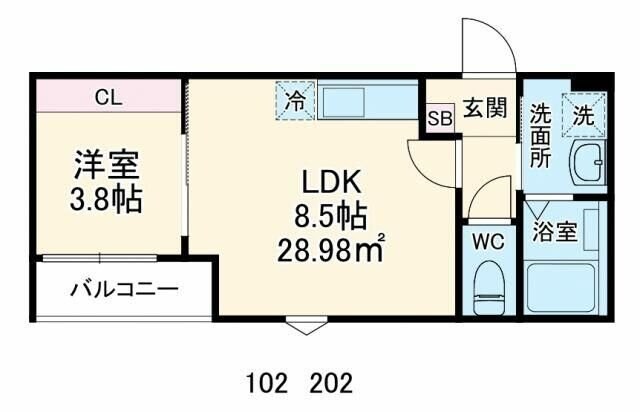 ＧＲＡＤＵＳ黒砂の物件間取画像