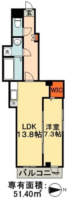 アルコバレーノチュウオウの物件間取画像