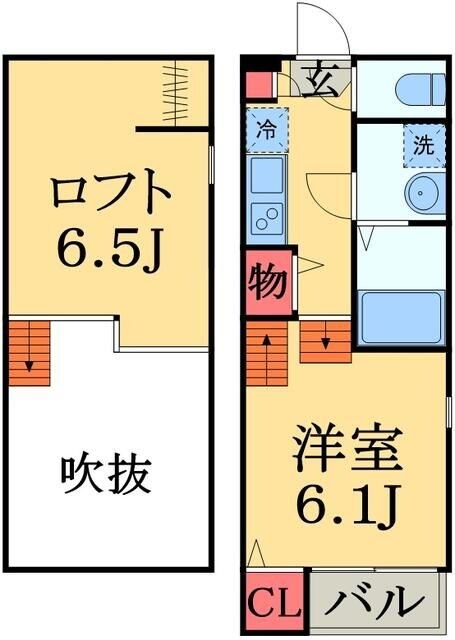 ハーモニーテラス亥鼻の物件間取画像