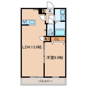 サンヒルズ湊町の物件間取画像