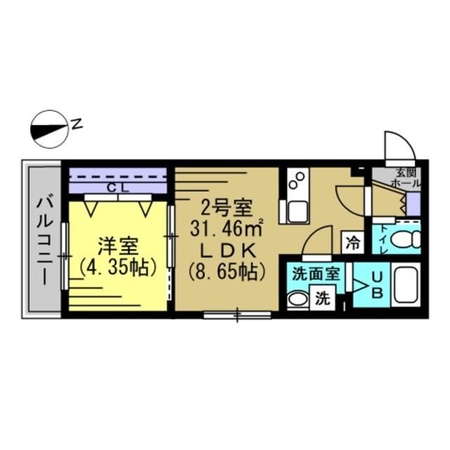 ルノン新検見川の物件間取画像