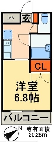 カーサアイエムの物件間取画像