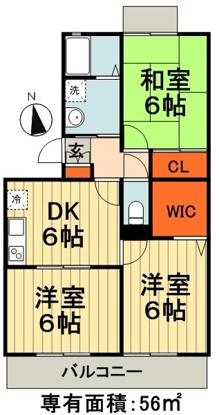 アーバンペア２の物件間取画像