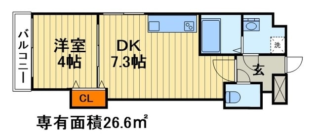 グランフェリオ本町の物件間取画像