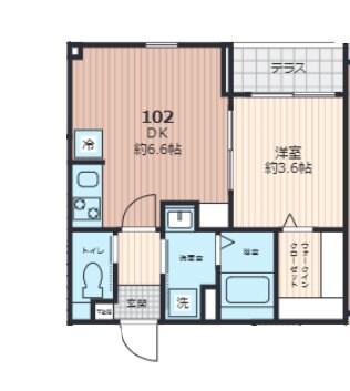 グランディール千葉新宿の物件間取画像