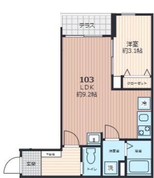 グランディール千葉新宿の物件間取画像