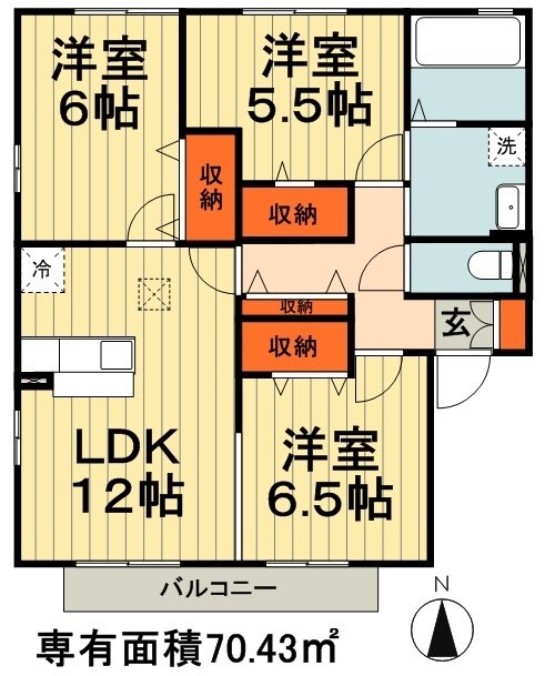 クリスタルエトワール　の物件間取画像