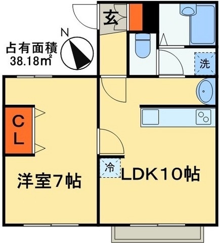 メゾンシェスタの物件間取画像