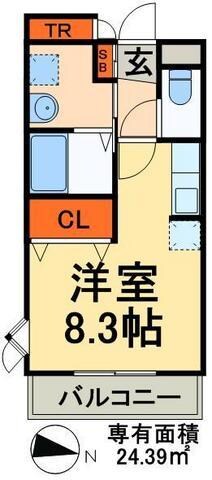 セルフィールサクサベの物件間取画像