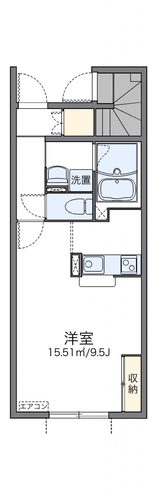 レオネクストカロータＮ　２番館の物件間取画像