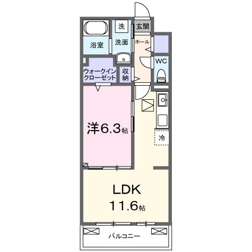 ヴェルジュ宮ノ前の物件間取画像