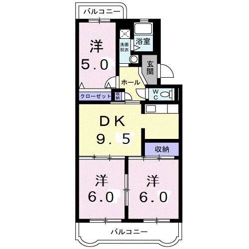 ストークマンションIIの物件間取画像