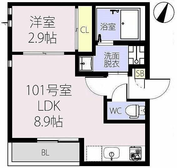 ＲＩＺＥＳＴ　Ｋオークスの物件間取画像