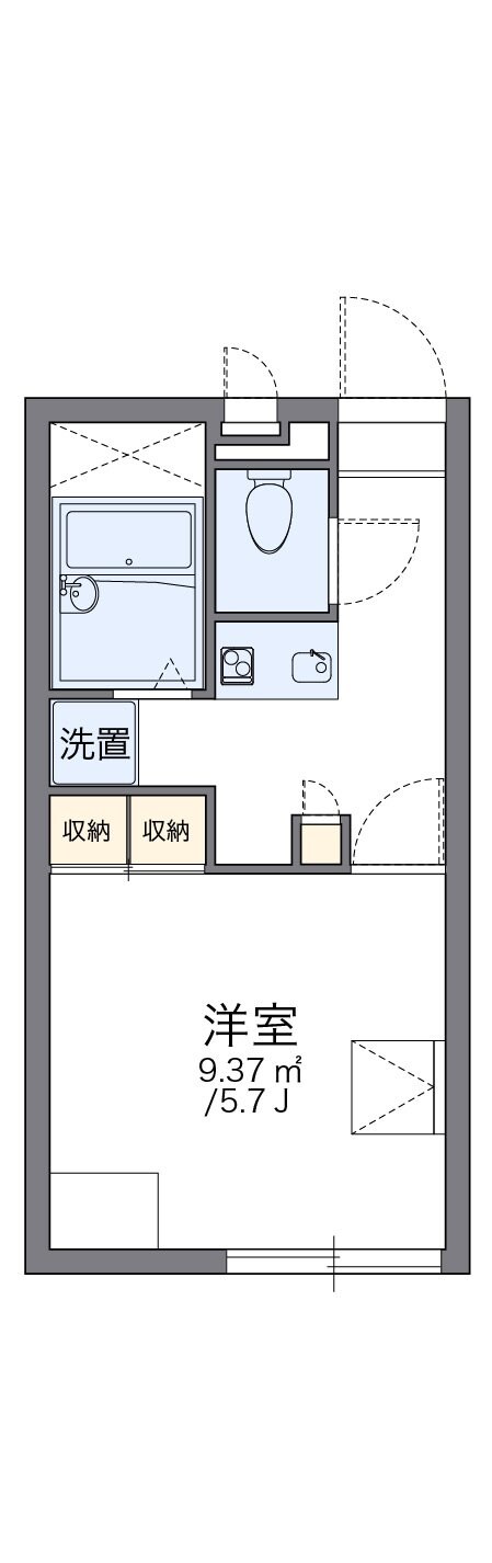 レオパレスフローラガーデンの物件間取画像