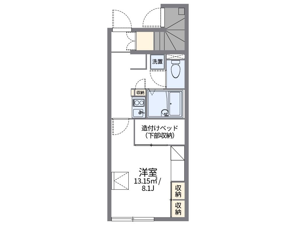 レオパレスパピヨンの物件間取画像