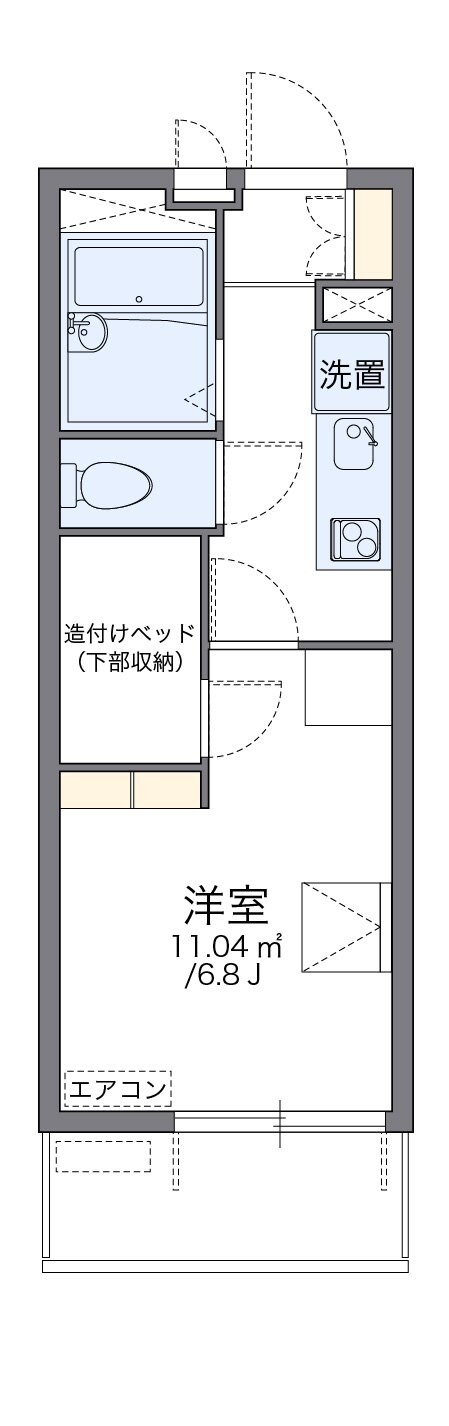 レオパレス神無月の物件間取画像