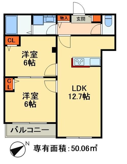 ファミリア一番館の物件間取画像