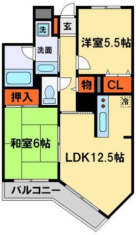 グレース新松戸の物件間取画像